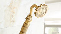 Retro Bronze Carved Wall Mounted Rain Shower Faucets